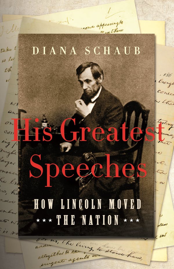 Abraham Lincoln book cover about his famous speeches