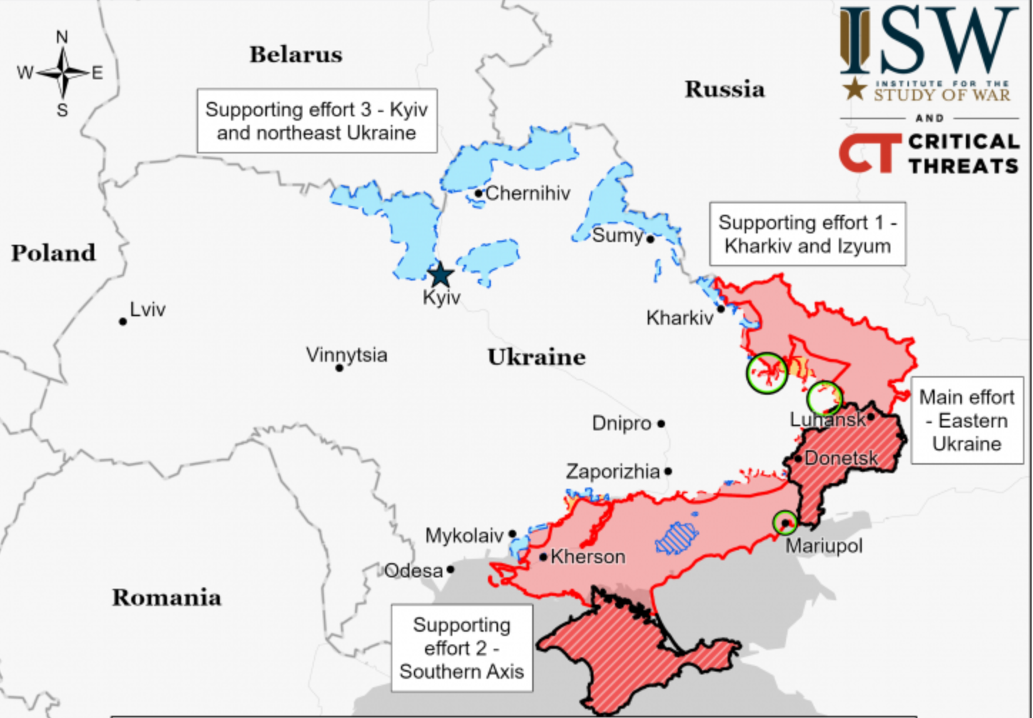 Russian aggression maps may 2 update